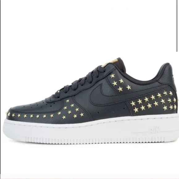 Nike Air Force 1 ‘07 XX Star Studded Oil Grey 9.5 - Picture 5 of 9